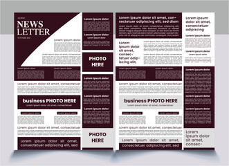 newsletter design concept
