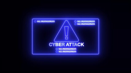 Cyber attack breach computer hacking warning, message hacked alert warning hacked alert blackmailing virus, countdown until deletion computer security alert on black background. - Powered by Adobe