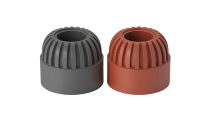 3D Render of Two Socket Caps