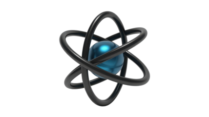 Atom Model: Science and Innovation Concept