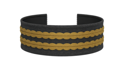 Black and gold cuff bracelet