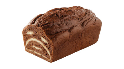 Delicious chocolate swirl bread loaf
