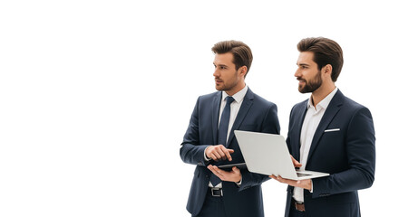 Professional Business Collaboration with Laptop Technology