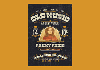 Old Music Flyer Poster