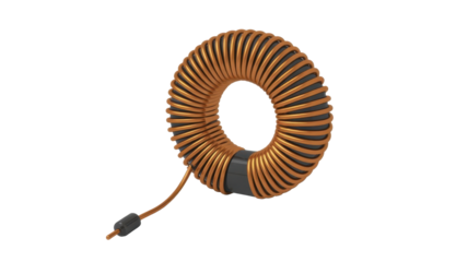 Toroidal inductor or coil