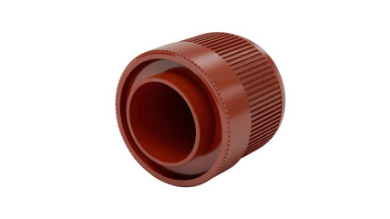 Terracotta connector with ridges