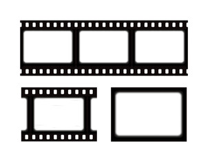 Frame film old video cinematic vintage movie border transparent retro pair