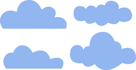 blue sky with clouds vector