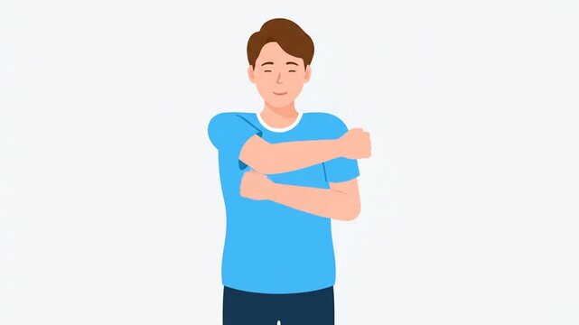 Man Covering Mouth With Hand Experiencing Sickness With Green Particles Floating Around The Head