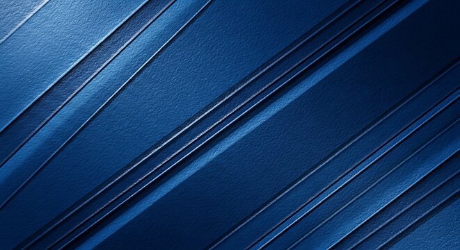 Deep blue textured surface features repeating diagonal raised linear elements with subtle highlights