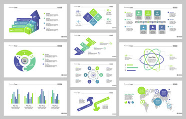 Ten Logistics Slide Templates Set