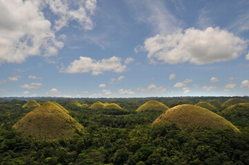 ber&uuml;hmte H&uuml;gellandschaft auf Bohol/Philippinen