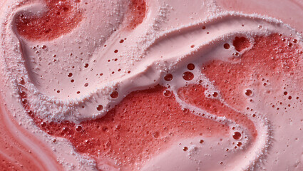 Textured Pink Foam Swirl.