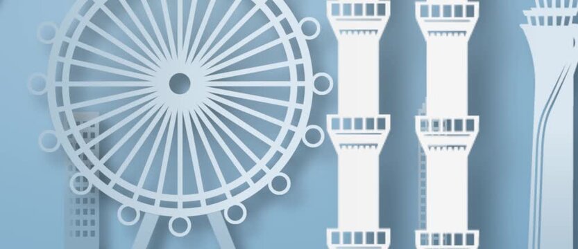 Turkey Landmark Travelling Parallax Motion Graphic