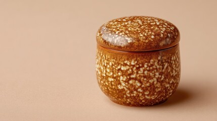 Speckled ceramic canister
