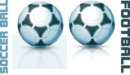 soccer ball, Football isolated on white Background, leather soccer ball, Soccer ball illustration for the web