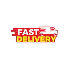 Fast delivery  tag design vector 