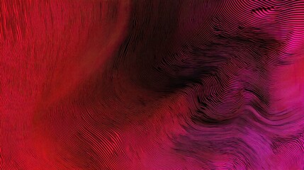 A swirling abstract pattern of red and black lines creates a dynamic visual effect, evoking a sense of movement and depth.