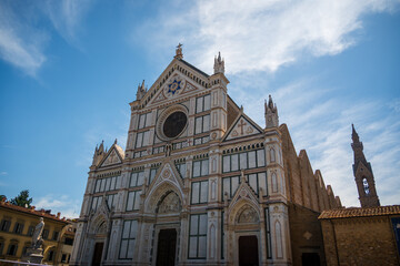 Fototapeta premium View of the streets of Florence and its typical architecture. Italy.