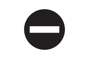 do-not-disturb icon button, Do Not Disturb Logo icon.