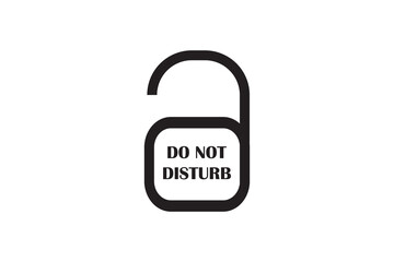 do-not-disturb icon button, Do Not Disturb Logo icon.