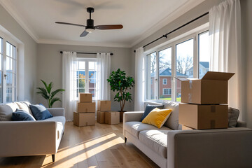 引越しの荷造りをする | Packing for a move Generative AI