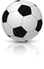 soccer ball, Football isolated on white Background, leather soccer ball, Soccer ball illustration for the web