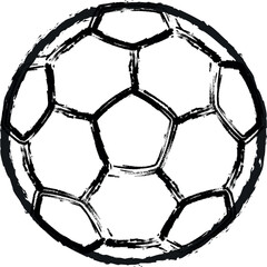 soccer ball, Football isolated on white Background, leather soccer ball, Soccer ball illustration for the web