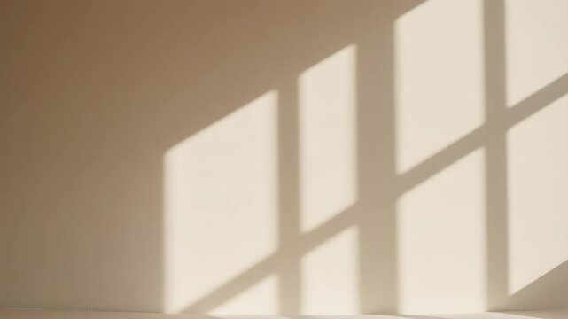 Soft light pattern cast on a neutral wall