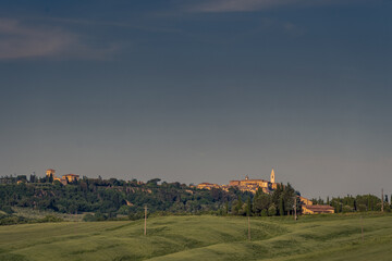 Landscapes in the Orcia Valley, Tuscany, Italy.