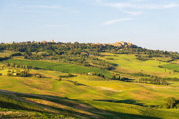 Landscapes in the Orcia Valley, Tuscany, Italy.