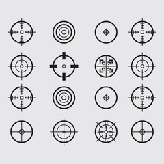 Collection of Target and Crosshair Icons