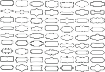 Obraz premium Vintage labels and tags for design projects