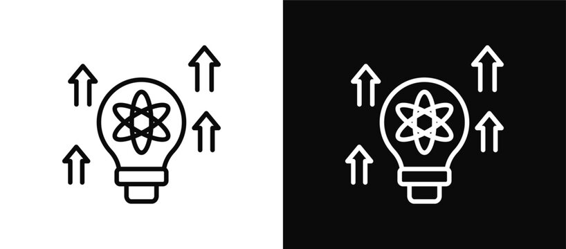 Evolve icon set black and white