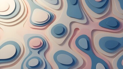 Abstract layered paper art design