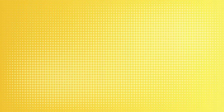 Bright Yellow Dot Pattern Background With Halftone Dots For Design, Graphics, And Stock Use eps10