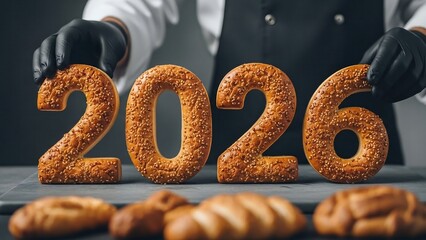 Male chef finishing fine-dining dish with precision tweezers, dark modern kitchen background, culinary photography for premium restaurant brandin