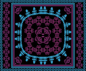 oriental mandala motif