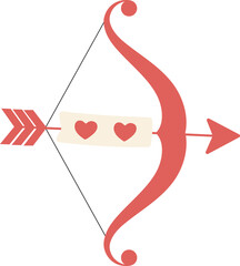 illustration of Cupid's bow and arrows