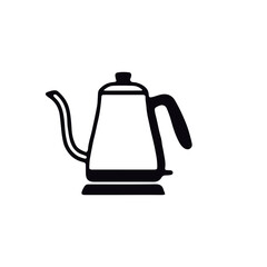 Fototapeta premium Kitchen Icon black and white vector design 