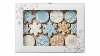 Winter wonderland snowflake cookies