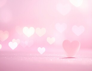 pink background with hearts