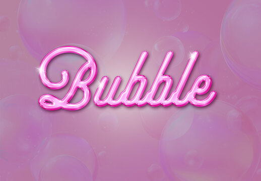 Bubble Text Effect