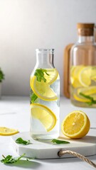 infused water of lemon 