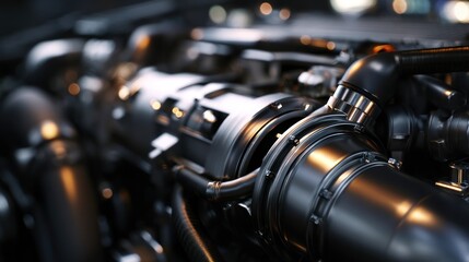 Fototapeta premium Closeup automotive engine components