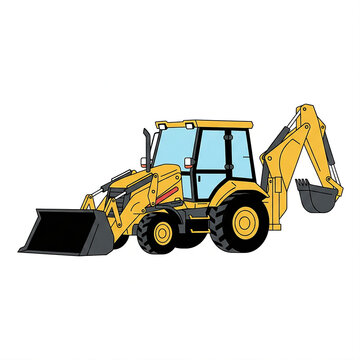 Kendaraan alat berat ini memiliki fungsi ganda, yaitu dilengkapi dengan sekop pemuat (loader) yang lebar di bagian depan untuk mengangkut material dan lengan ekskavator (backhoe)