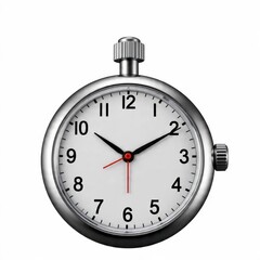 Alarm clock isolated on white background generative ai