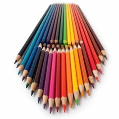 Color pencil isolated on white background generative ai