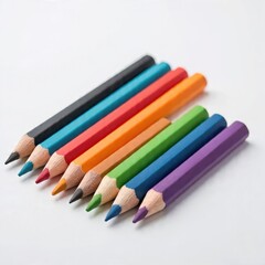 Color pencil isolated on white background generative ai