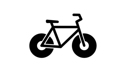 A simple illustration of a bicycle used for travel and fitness. Generated AI